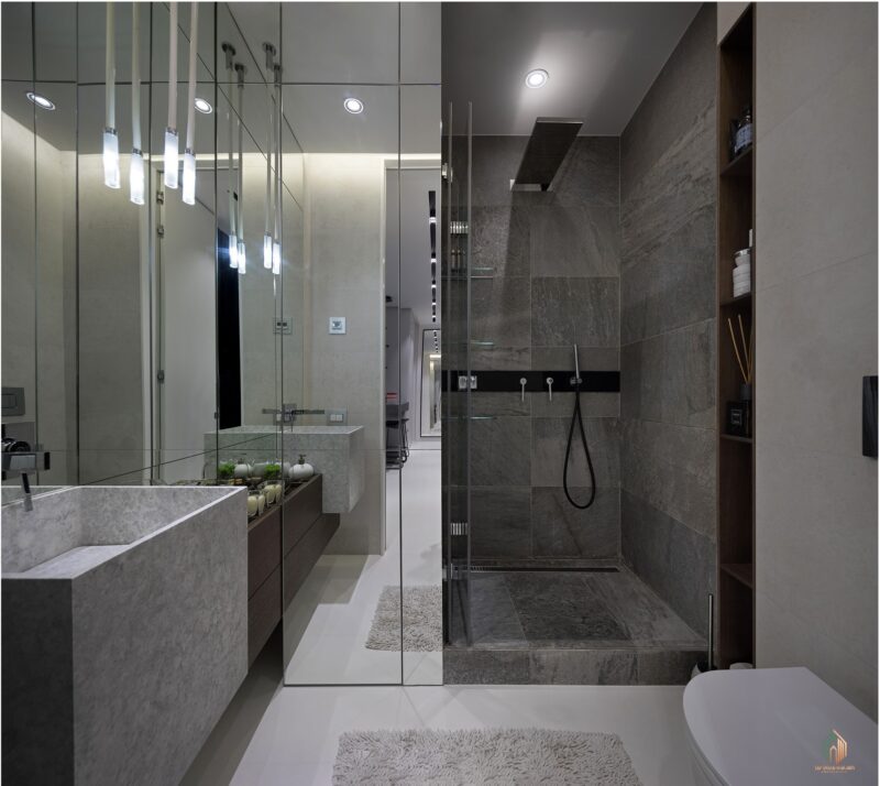 Thiết kế nội thất căn hộ Studio Phòng tắm,nội thất căn hộ Studio