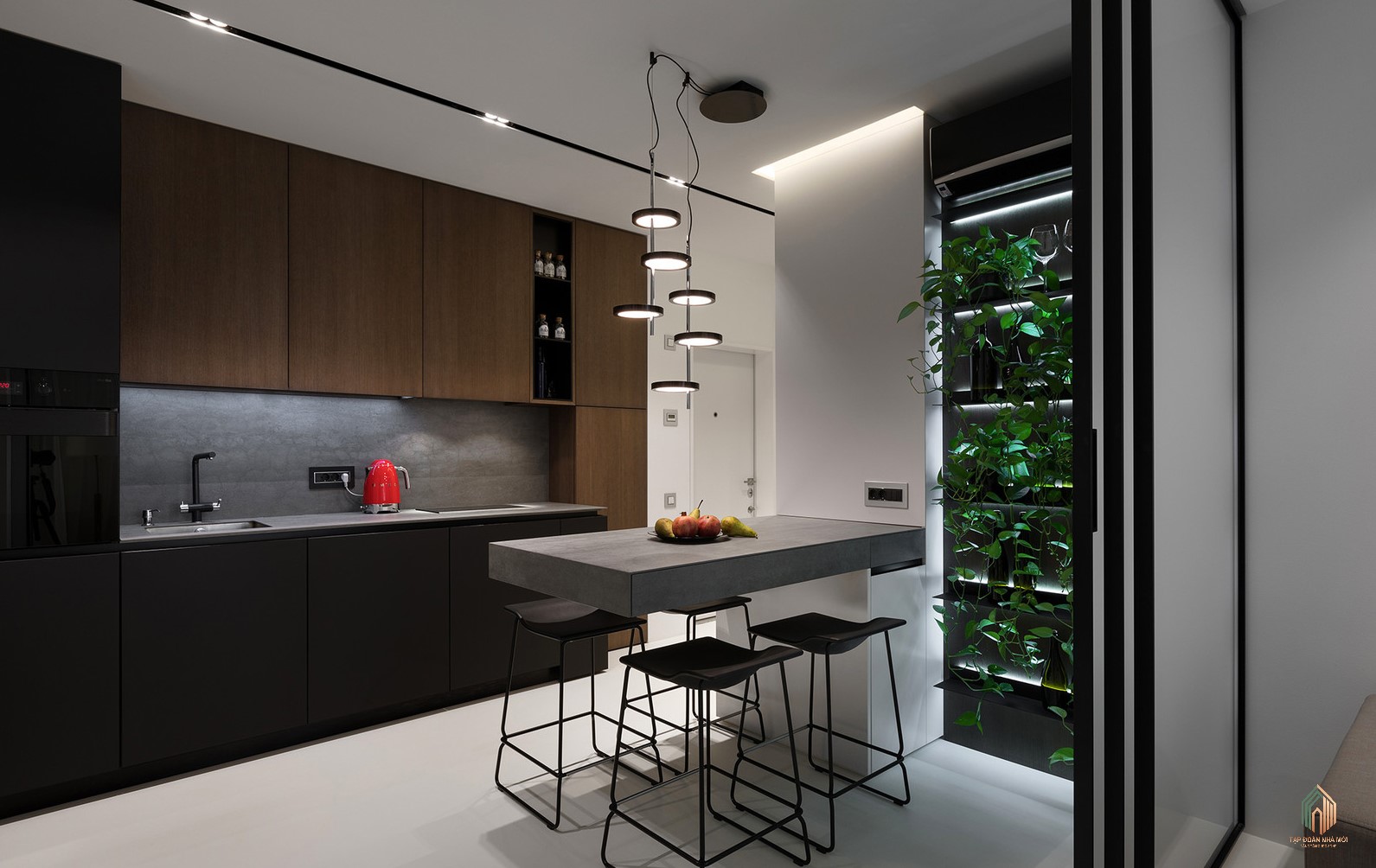 Không gian bếp ăn hiện đại